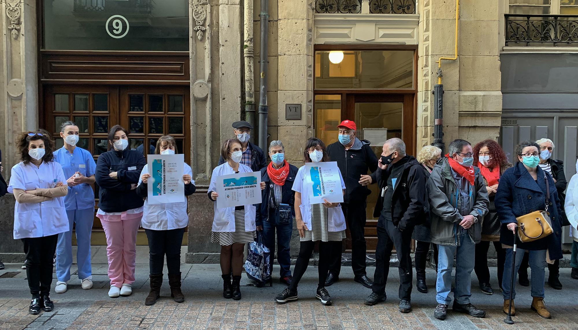 Concentracion centro de salud Casco Viejo Bilbao